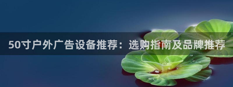 杏宇平台代理多少钱：50寸户外广告设备推荐：选购指南及品牌推荐