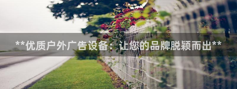 杏宇平台注册地址：**优质户外广告设备：让您的品牌脱颖而出**