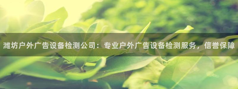 杏宇平台代理怎么赚钱的：潍坊户外广告设备