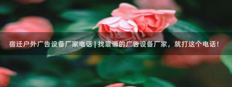 杏宇平台登录步骤：宿迁户外广告设备厂家电