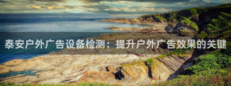 杏宇平台官网注册：泰安户外广告设备检测：