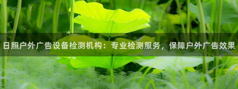 杏宇平台代理多少钱一个月：日照户外广告设备检测机构：专业检测服务，保障户外广告效果