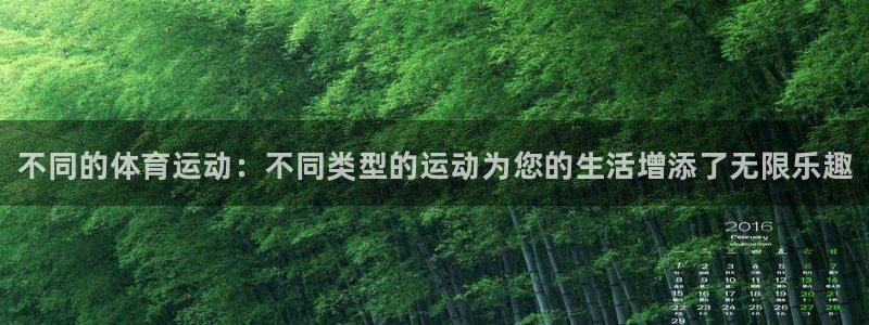 vsport体育：不同的体育运动：不同类型的运动为您的生活增添了无限乐趣